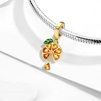 Gold Orange Charm
