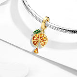 Gold Orange Charm