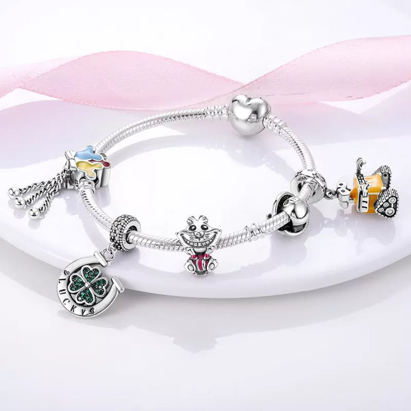 Sterling Silver Heart Charm Bracelet