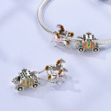 Horse and Carriage Charm in 925 sterling silver, fits Pandora bracelets – view 2
