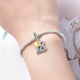 Wedding Anniversary Charm in 925 sterling silver, fits Pandora bracelets – view 3