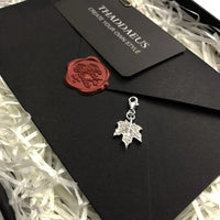 Silver Maple Leaf Charm