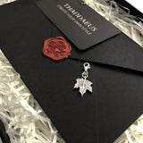 Silver Maple Leaf Charm