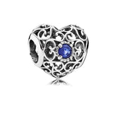 Birthstone Heart Charm – September birthstone