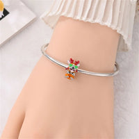 Christmas Reindeer Dog Charm in 925 sterling silver, fits Pandora bracelets – view 4