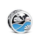 Ocean Wave Charm in 925 sterling silver, fits Pandora bracelets