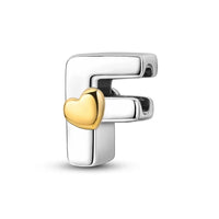 Gold Letter F Charm