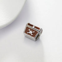 Pirate Treasure Chest Charm in 925 sterling silver, fits Pandora bracelets