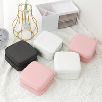 Travel Jewelry Box – Compact, Elegant & Functional (Available in Black, Pink, or White)