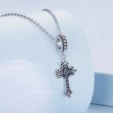 crystal cross pendant