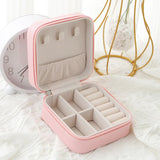 Travel Jewelry Box – Compact, Elegant & Functional (Available in Black, Pink, or White)