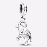 Silver Elephant Charm