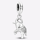 Silver Elephant Charm
