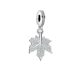 Silver Maple Leaf Charm