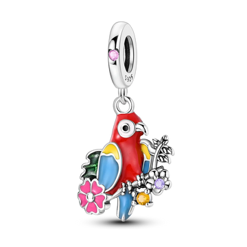 Tropical Parrot Charm