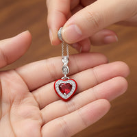 Red Dangle Heart Charm