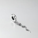 Silver Snake Charm