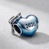 2026 Graduation Blue Heart Charm