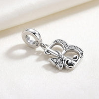 Butterfly Letter B Charm