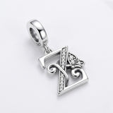 Butterfly Letter Z Charm