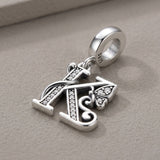 Butterfly Letter K Charm