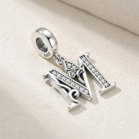 Butterfly Letter M Charm