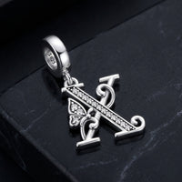 Butterfly Letter X Charm