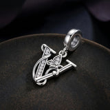 Butterfly Letter V Charm
