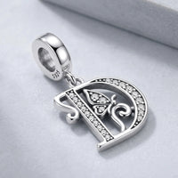 Butterfly Letter D Charm