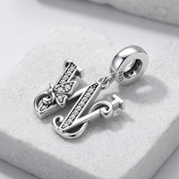 Butterfly Letter W Charm