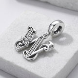 Butterfly Letter W Charm