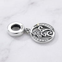 Butterfly Letter O Charm