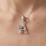 Butterfly Letter A Charm