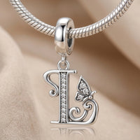 Butterfly Letter L Charm