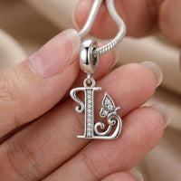 Butterfly Letter L Charm