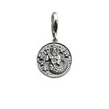 Silver Neptune pendant.
