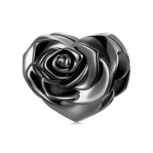 black rose charm