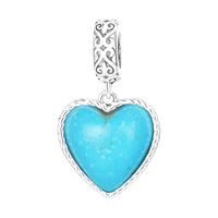 blue heart charm
