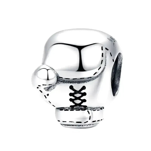 Boxing Gloves Charm Dangle | 925 Sterling Silver Pendant | Fits Pandora