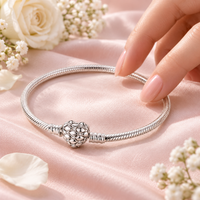 Diamond Heart Charm Bracelet styled as a romantic jewelry gift