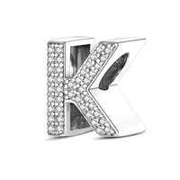 diamond letter k charm