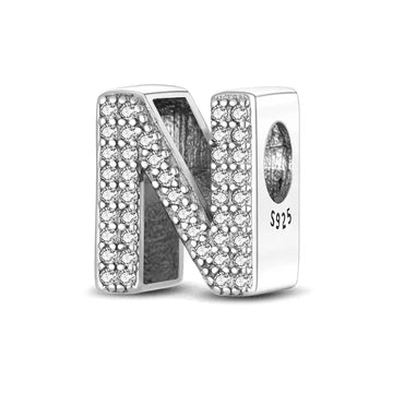 diamond letter n charm