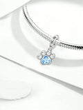 Blue Paw Charm