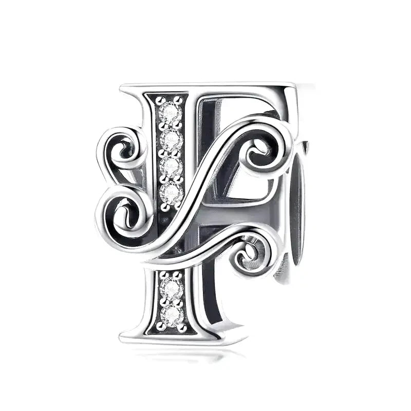 Fancy Letter F Charm | Pandora Bracelet Compatible – Planet Charms