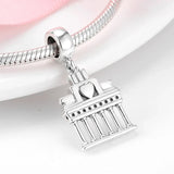 Silver Brandenburg Gate charm.