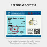 Jewelry test certificate.
