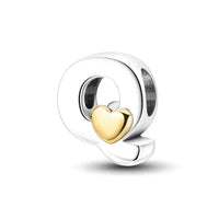 Gold Letter Q Charm