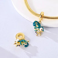 Gold Chameleon Charm