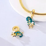 Gold Chameleon Charm