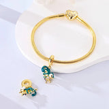 Gold Chameleon Charm